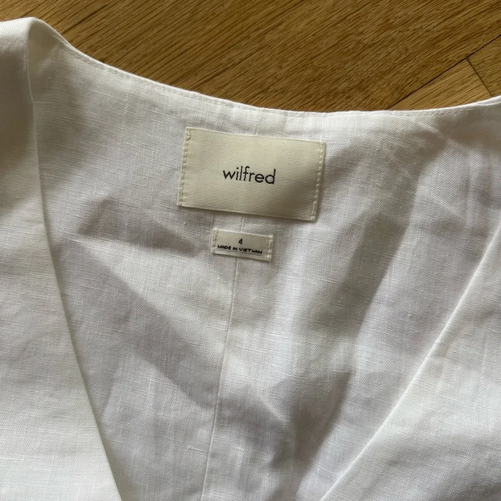 Aritzia Wilfred Pacino Linen Vest - Picture 6 of 8